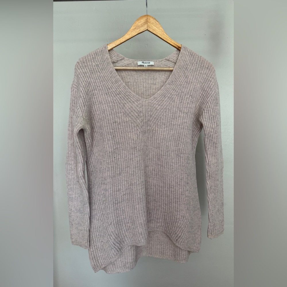 Madewell: Woodside Pullover in Heather Shell (Size M)